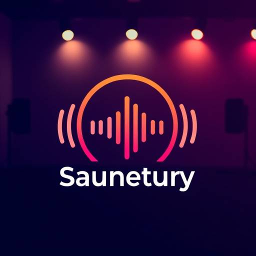 Sonic Sanctuary Recording Studio Logo - a stylized sound wave with a sanctuary icon